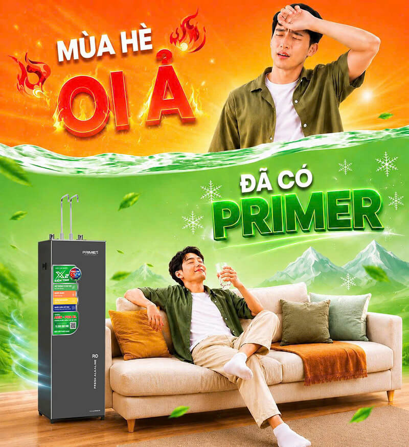 Máy lọc nước nóng lạnh Primer – Giải pháp giải nhiệt an toàn cho gia đình